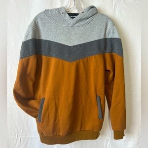 Mooncolour Mens Color Block Hoodie